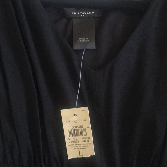 Ann Taylor Factory Maxi Tank Dress👗Black Sz Large - Picture 3 of 5